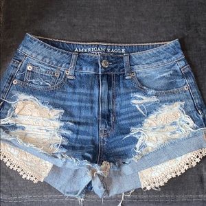 American eagle denim shorts